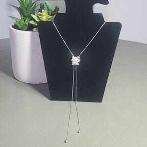 Hello Kitty Rhinestone Lariet Necklace